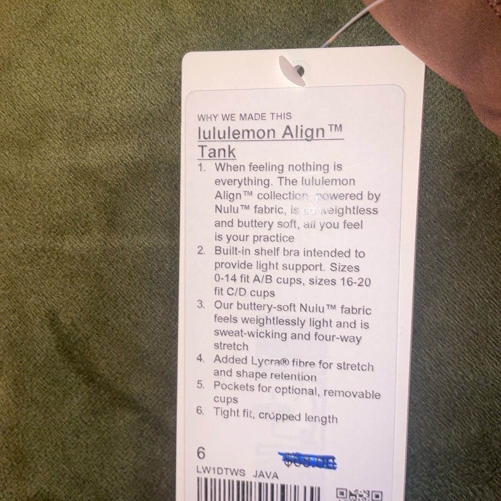 Lululemon Align Tank (Java) - Picture 4 of 4